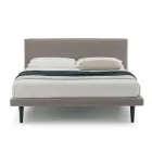 Cama de casal de design moderno, com base fina, Gaya New by Bolzan Viadurini