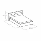 Cama de casal moderna com caixa de armazenamento 160x190 / 200 cm Gin Viadurini
