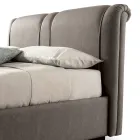 Cama de casal moderna com caixa de couro à prova de fogo - Ania Viadurini