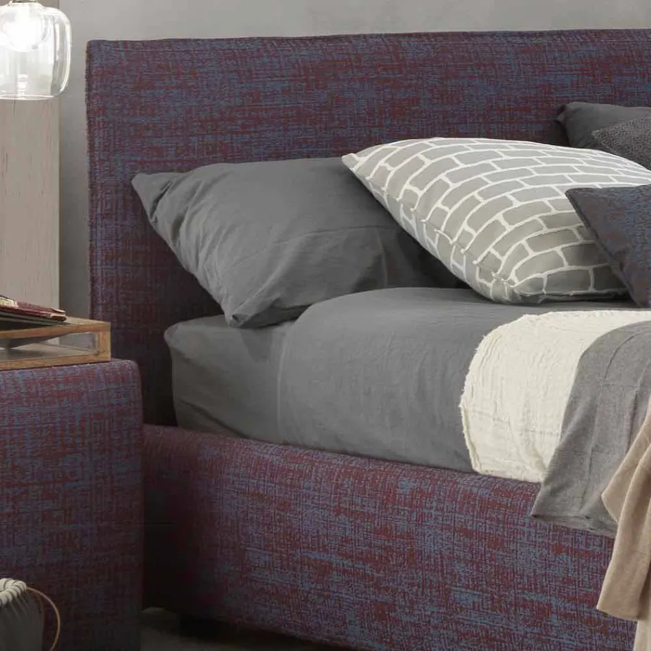 Cama de casal moderna, com compartimento, Gaya New by Bolzan Viadurini