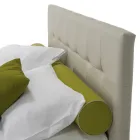 Cama de casal moderna luxuosa com caixa de armazenamento fabricada na Itália - Orfei Viadurini