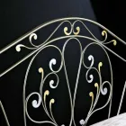 cama de casal neoclássica em ferro forjado a mão completo Jessica Viadurini