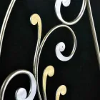 cama de casal neoclássica em ferro forjado a mão completo Jessica Viadurini