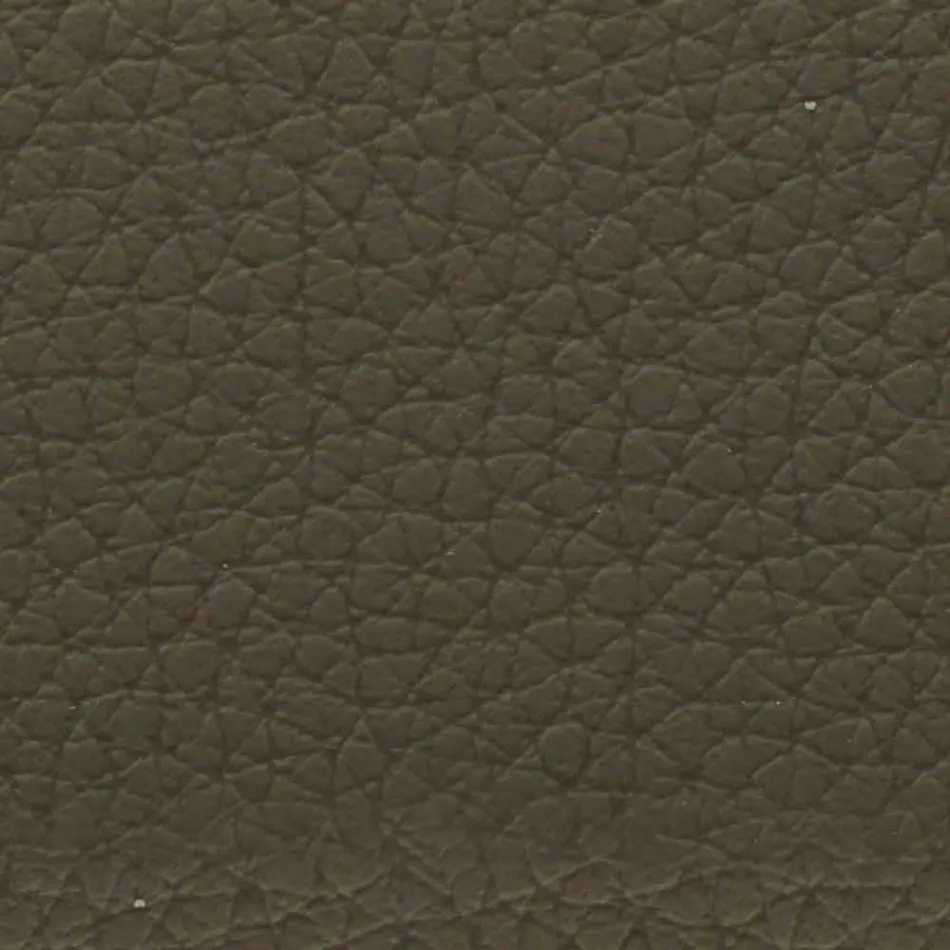 Cama de casal coberta com imitação de couro com pés feitos na Itália - Nurzio Viadurini