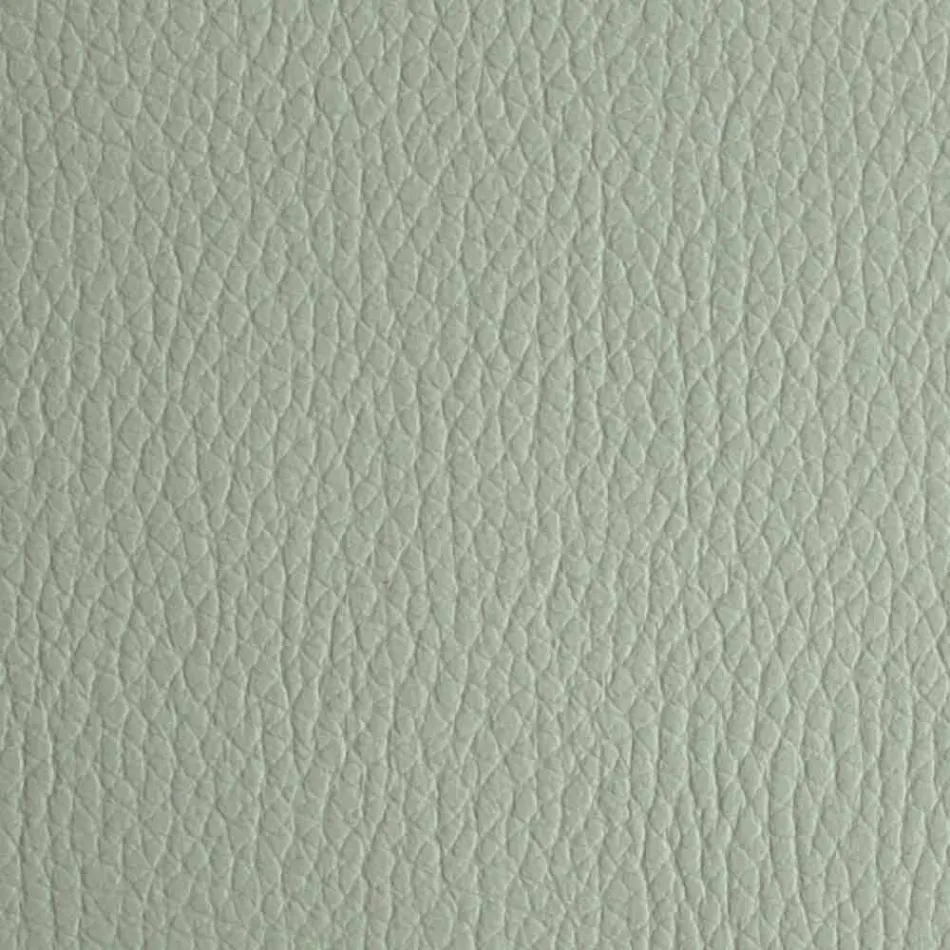 Cama de casal coberta com imitação de couro com pés feitos na Itália - Nurzio Viadurini