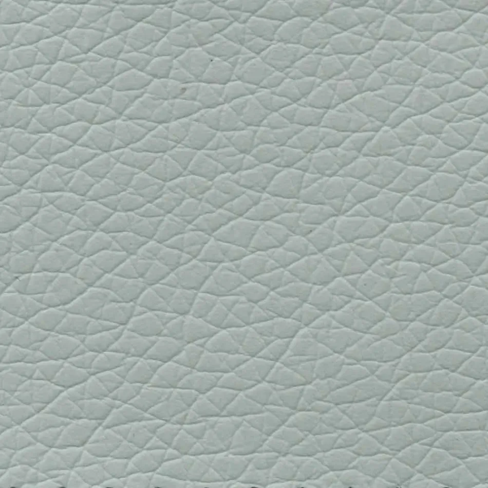 Cama de casal coberta com imitação de couro com pés feitos na Itália - Nurzio Viadurini