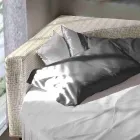 Cama de casal redonda moderna com cabeceira angular Made in Italy - Tima Viadurini