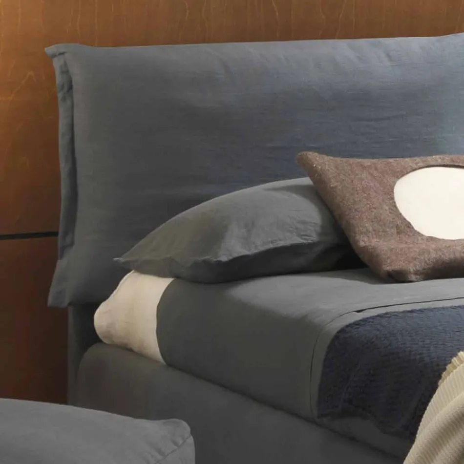 Cama de casal sem caixa, design contemporâneo, Iorca by Bolzan Viadurini