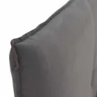 Cama de casal com capa removível com pés de madeira Made in Italy - Tampa Viadurini