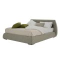 Cama de Casal Moderna com Box em Tecido ou Ecoleather Made in Italy - Minerva