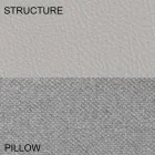 Cama de casal redonda coberta com couro ecológico Made in Italy Design - Vesio Viadurini