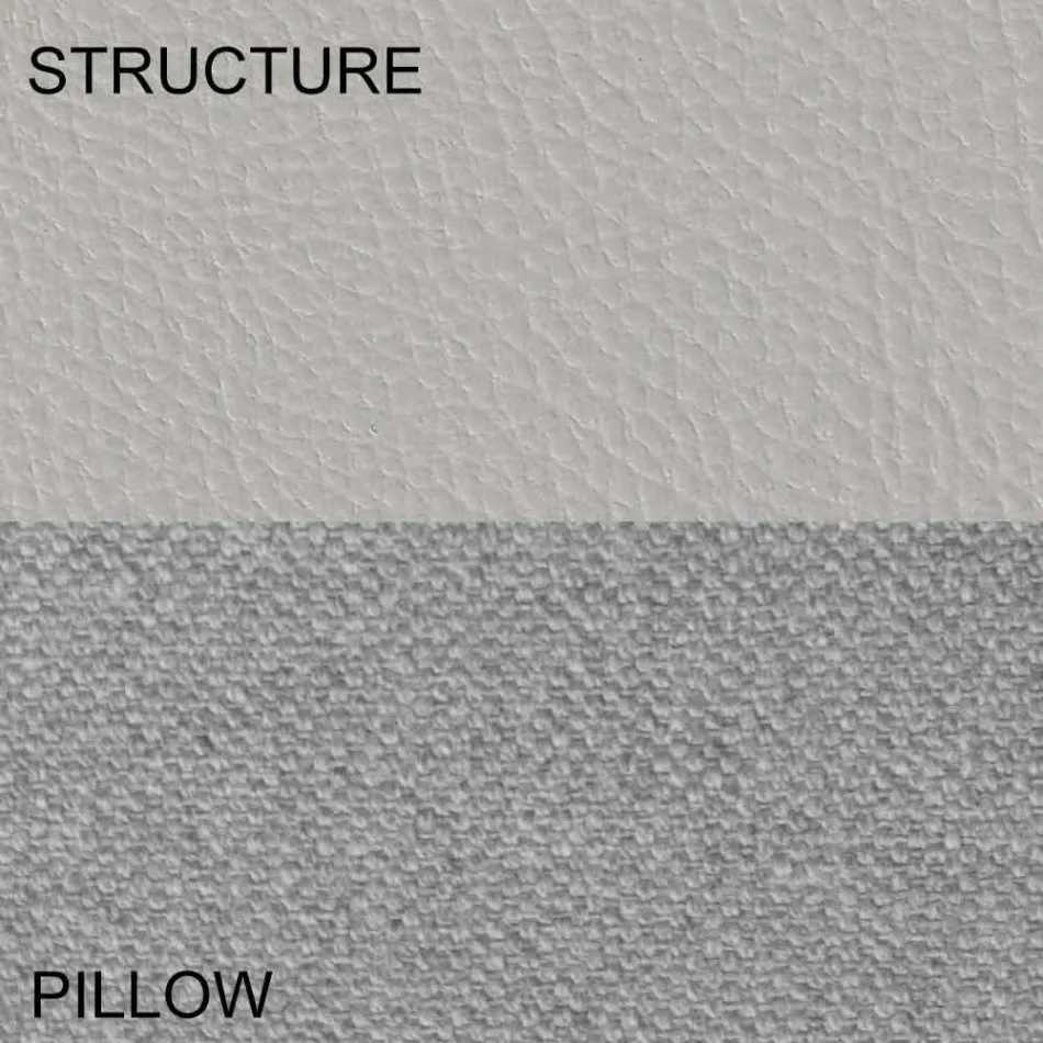 Cama de casal redonda coberta com couro ecológico Made in Italy Design - Vesio Viadurini