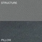 Cama de casal redonda coberta com couro ecológico Made in Italy Design - Vesio Viadurini