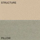 Cama de casal redonda coberta com couro ecológico Made in Italy Design - Vesio Viadurini