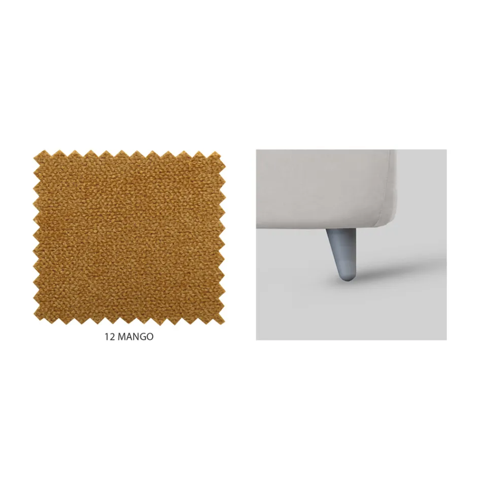 Cama de solteiro com armazenamento opcional Made in Italy - Ciccio Viadurini