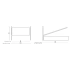 Cama de solteiro com armazenamento opcional Made in Italy - Ciccio Viadurini