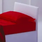 Cama simple com estrutura de cabeceira, ferro e madeira Linha by Bolzan Viadurini