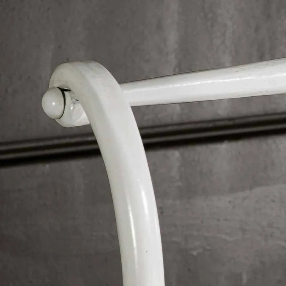 cama de solteiro em ferro forjado completo Amanda trabalhada, feita na Itália Viadurini