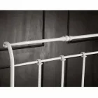 cama de solteiro em ferro forjado completo Amanda trabalhada, feita na Itália Viadurini