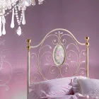 Cama de Solteiro em Ferro Forjado Turquesa Viadurini