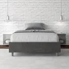 Cama de casal tamanho Queen (120x200 cm) revestida em microfibra, fabricada na Itália - Athlete Viadurini