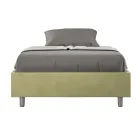 Cama de casal tamanho Queen (120x200 cm) revestida em microfibra, fabricada na Itália - Athlete Viadurini