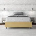 Cama de casal tamanho Queen (120x200 cm) revestida em microfibra, fabricada na Itália - Athlete Viadurini