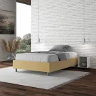 Cama de casal tamanho Queen (120x200 cm) revestida em microfibra, fabricada na Itália - Athlete Viadurini