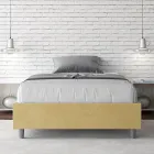 Cama de casal tamanho Queen (140x200 cm) revestida em microfibra, fabricada na Itália - Athlete Viadurini