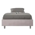 Cama de casal tamanho Queen (140x200 cm) revestida em microfibra, fabricada na Itália - Athlete Viadurini