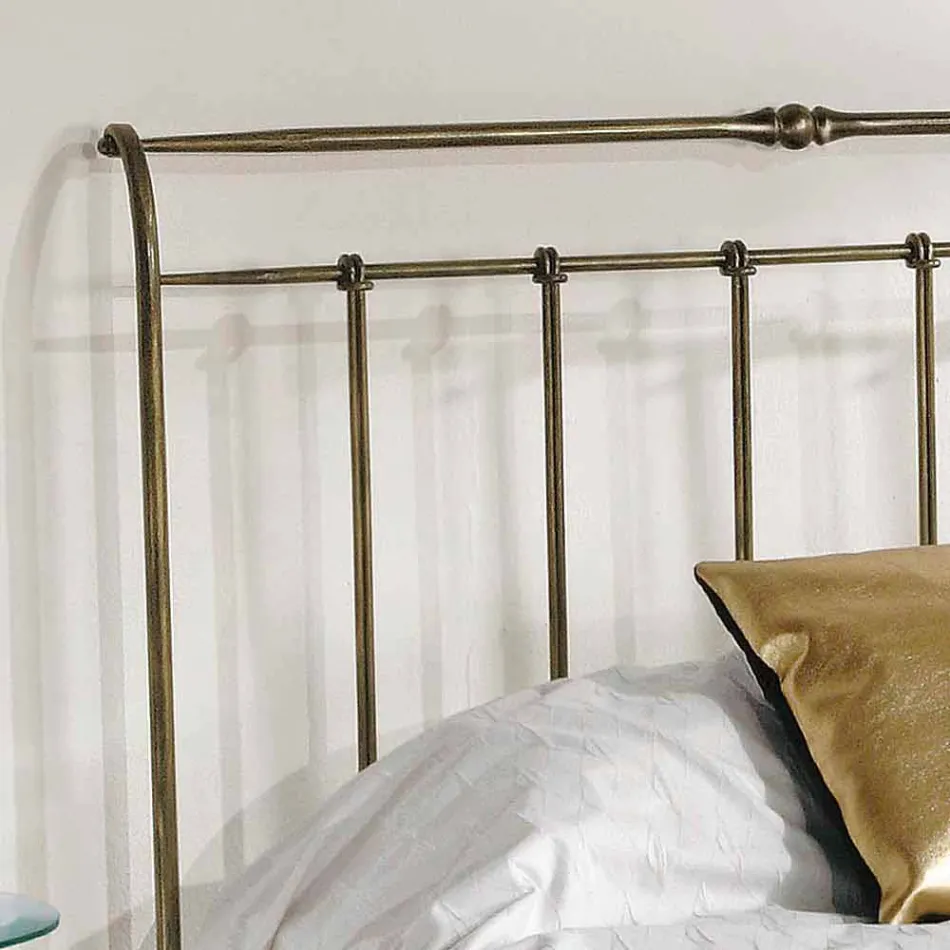 Cama queen size ferro forjado cheio Kelly feito na Itália Viadurini