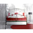 Uma cama e um meio quadrado Cassiopeia de ferro forjado Viadurini
