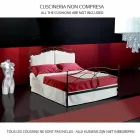 Uma cama e um meio quadrado Cassiopeia de ferro forjado Viadurini