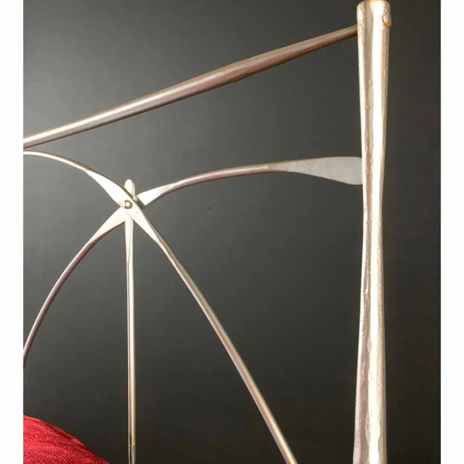 Uma cama e um meio quadrado Persephone Ferro Forjado Viadurini