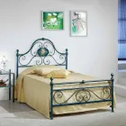 Cama queen size ferro forjado esmagado Gloria Design Viadurini