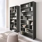 Estante de parede de design em melamina em várias cores, fabricada na Itália - Kea Viadurini