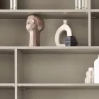 Estante de parede de design em melamina em várias cores, fabricada na Itália - Kea Viadurini