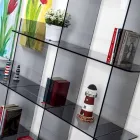 Livro de parede Smoke Sfera3 L180 x H180 x P30 cm, fabricado na Itália Viadurini