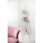 Estante de Parede em Plexiglass Transparente Design até 4 Elementos - Trezza Viadurini