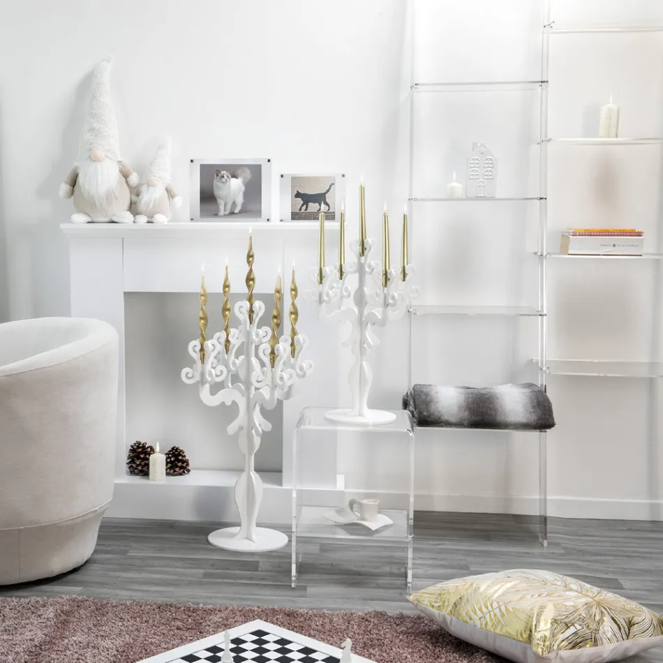 Design de estante de parede de acrílico transparente até 4 elementos - Trezza Viadurini