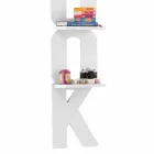 Estante de parede com design feito à mão na Itália 3 Nicla prateleiras Viadurini