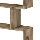 Estante de Parede com Design Vertical Sala de Estar em Madeira 3 Acabamentos - Minetta Viadurini