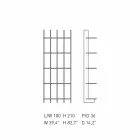 Estante de parede Shabby Chic em Design White Ash Wood - Babele Viadurini