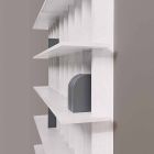 Estante de parede Shabby Chic em Design White Ash Wood - Babele Viadurini