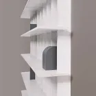 Estante de parede Shabby Chic em Design White Ash Wood - Babele Viadurini