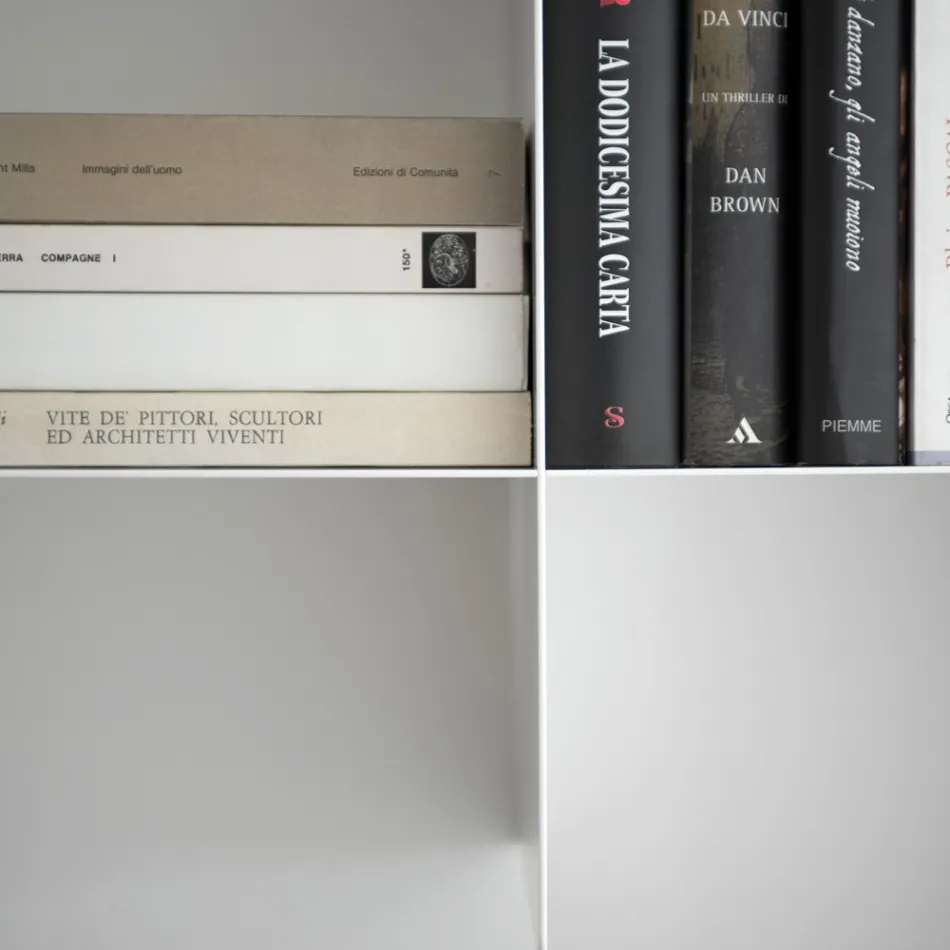 Estante de parede com design modular em metal de alta qualidade - Roger Viadurini