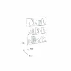 Biblioteca para Pendurar Skyline 90x110 Mabele Viadurini