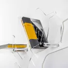 Prateleira de parede branca contemporânea Carol, made in Italy Viadurini