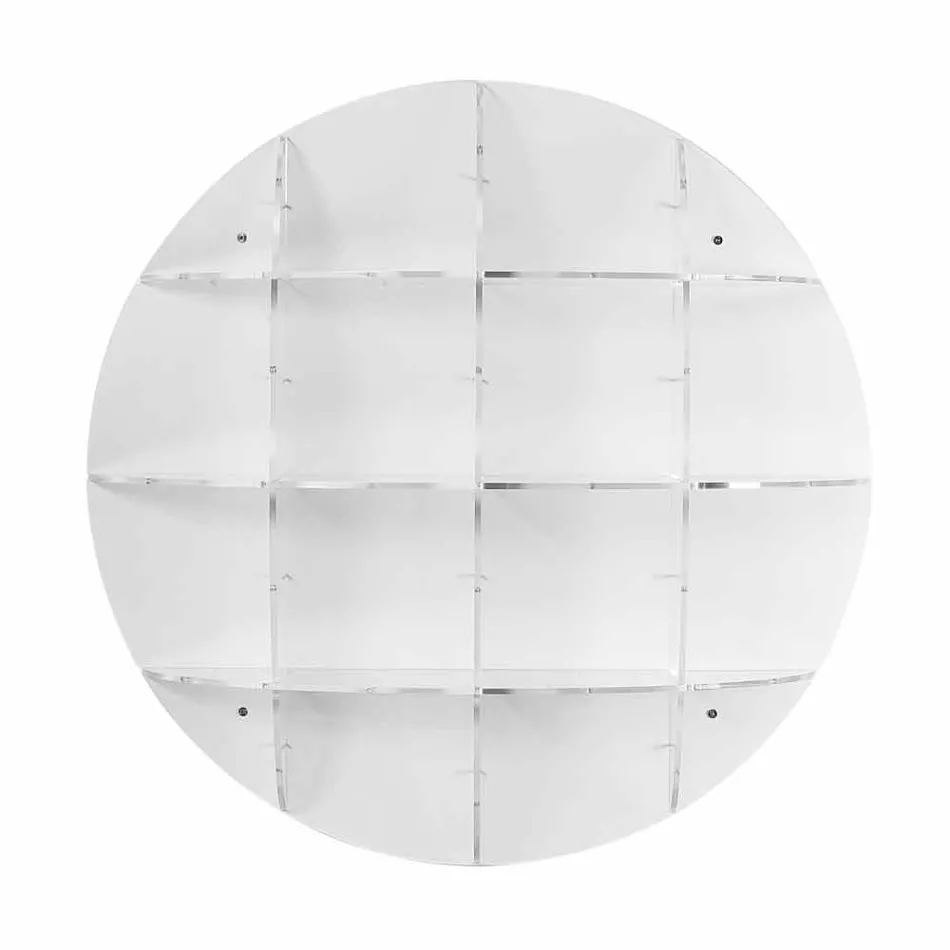 Estante de carteira branca design moderno Gio, made in Italy Viadurini