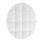 Estante de carteira branca design moderno Gio, made in Italy Viadurini